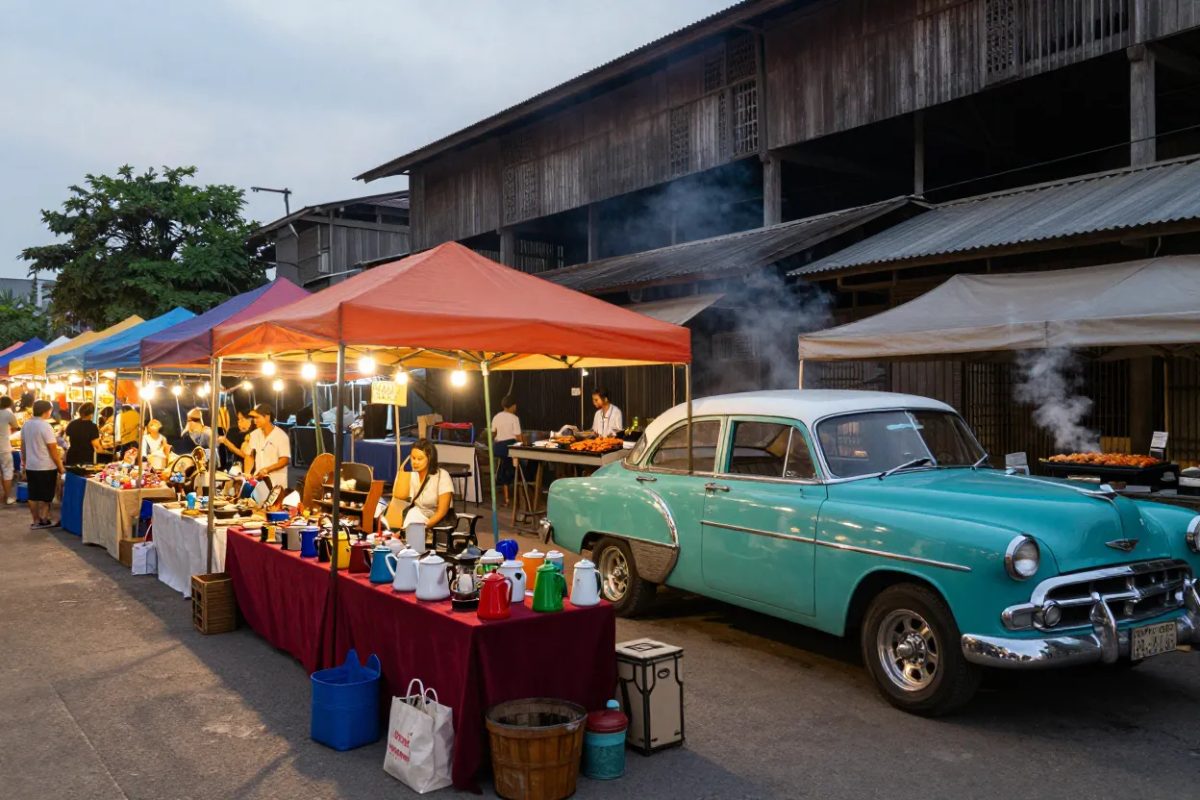 Talad Rot Fai Srinakarin (Train Night Market Srinakarin)